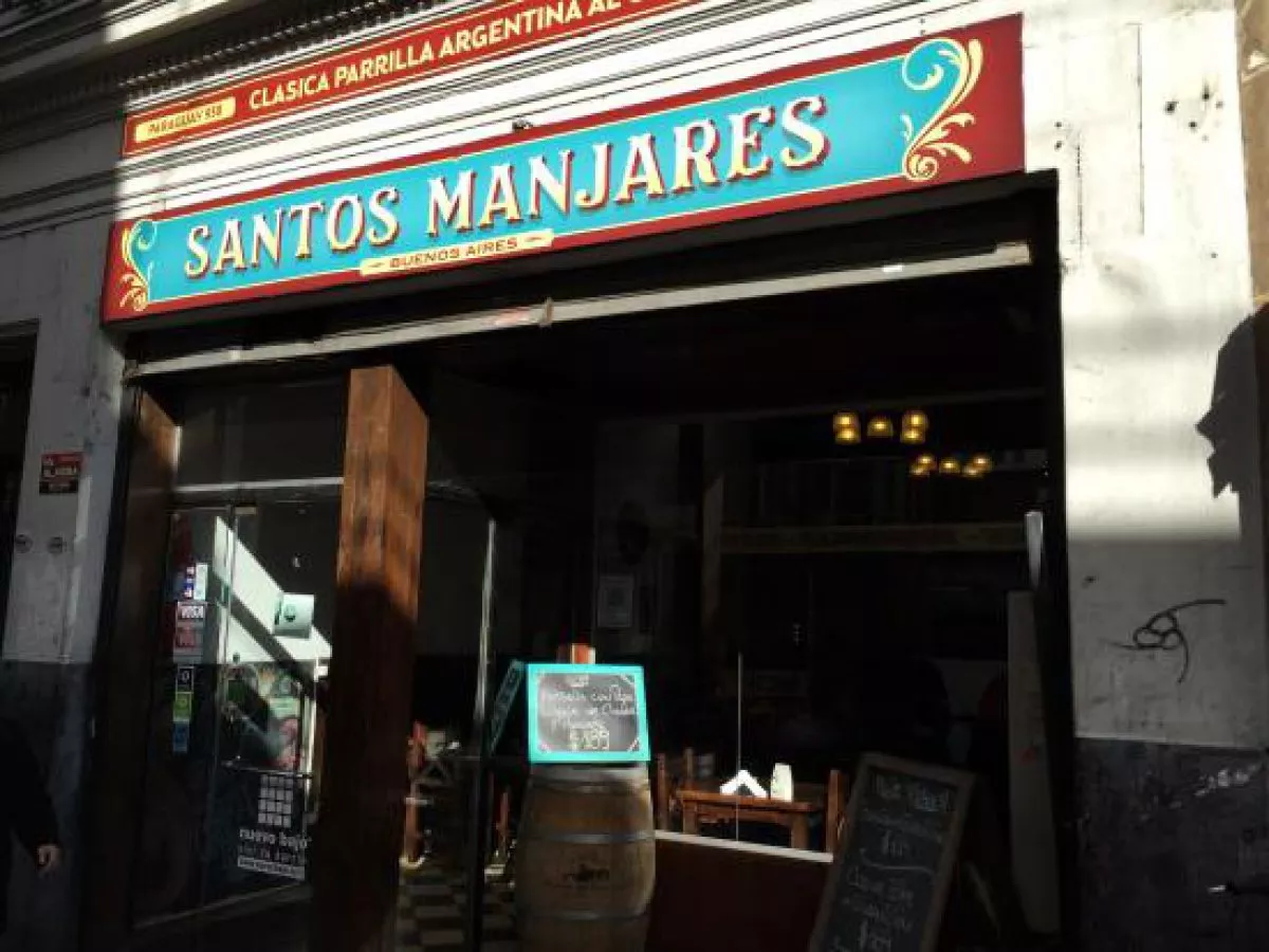 Santos Manjares no Microcentro Prato executivo de bife de chorizo do restaurante Santos Manjares.